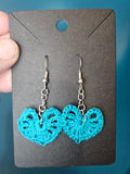 Custom Micro Crochet Heart Earrings