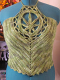 Crochet Green Goddess Halter Top